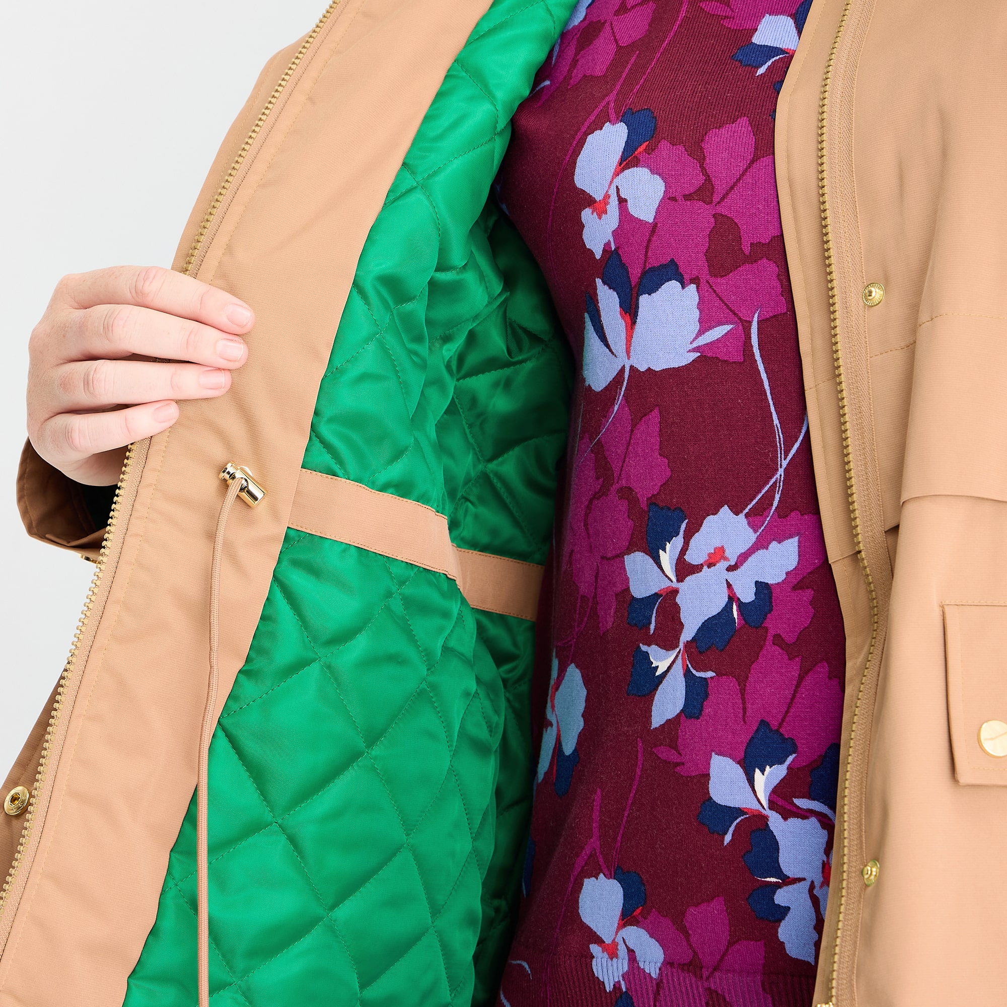 Liz Claiborne Womens Plus Midweight Anorak