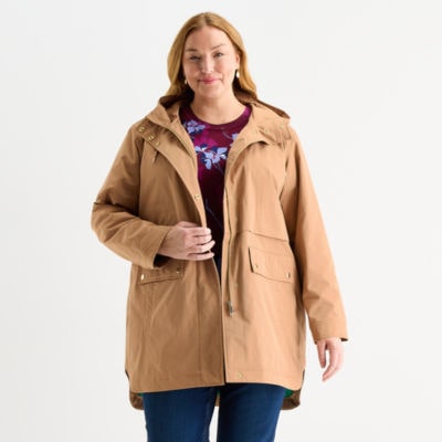 Liz Claiborne Womens Plus Midweight Anorak
