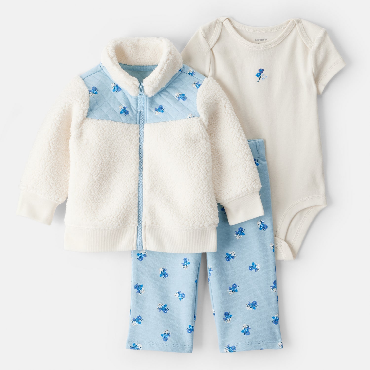 Carter's Baby Girls French Terry 3-pc. Legging Set