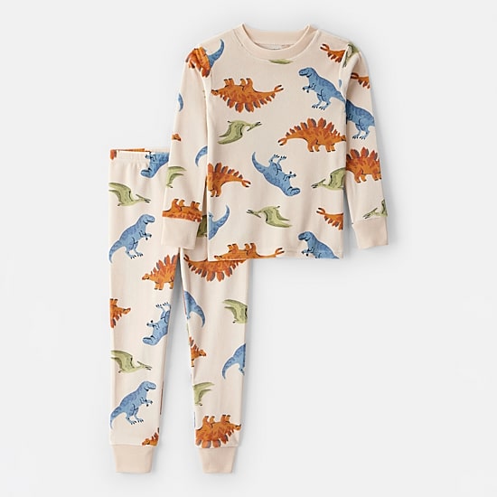 Carter's DreamPlush Velour-Velboa Toddler Boys Round Neck Long Sleeve 2-pc. Pajama Sets