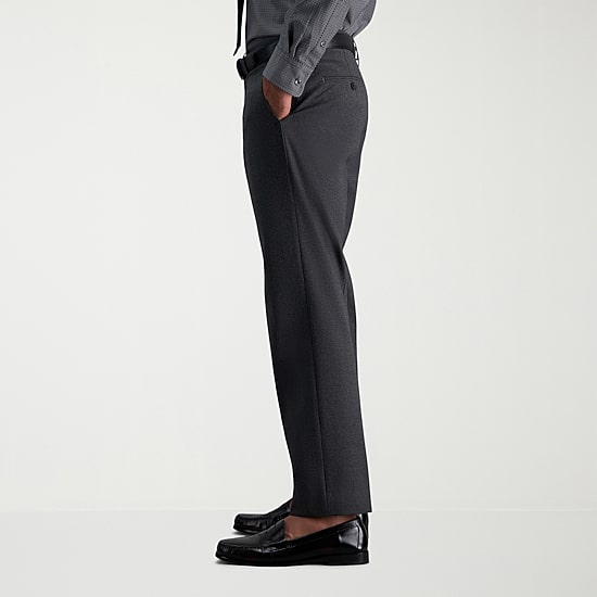 Haggar JMH Flannel Mens Straight Fit Dress Flat Front Pant