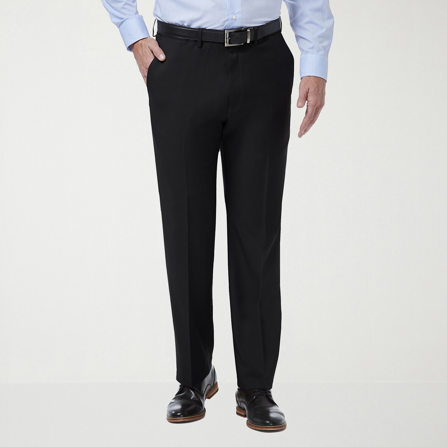 Haggar Premium Comfort Mens Classic Fit Dress Flat Front Pant