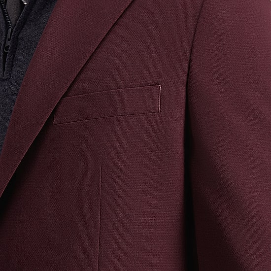 Haggar JMH Tailored Diamond Weave Mens Modern Fit Suit Jacket