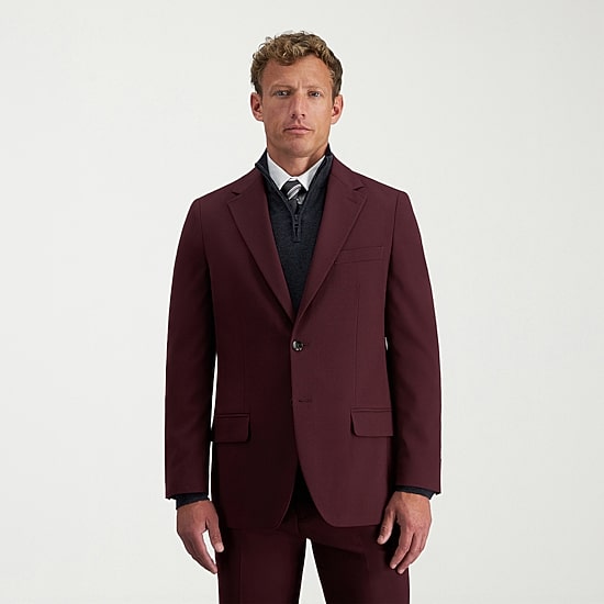Haggar JMH Tailored Diamond Weave Mens Modern Fit Suit Jacket