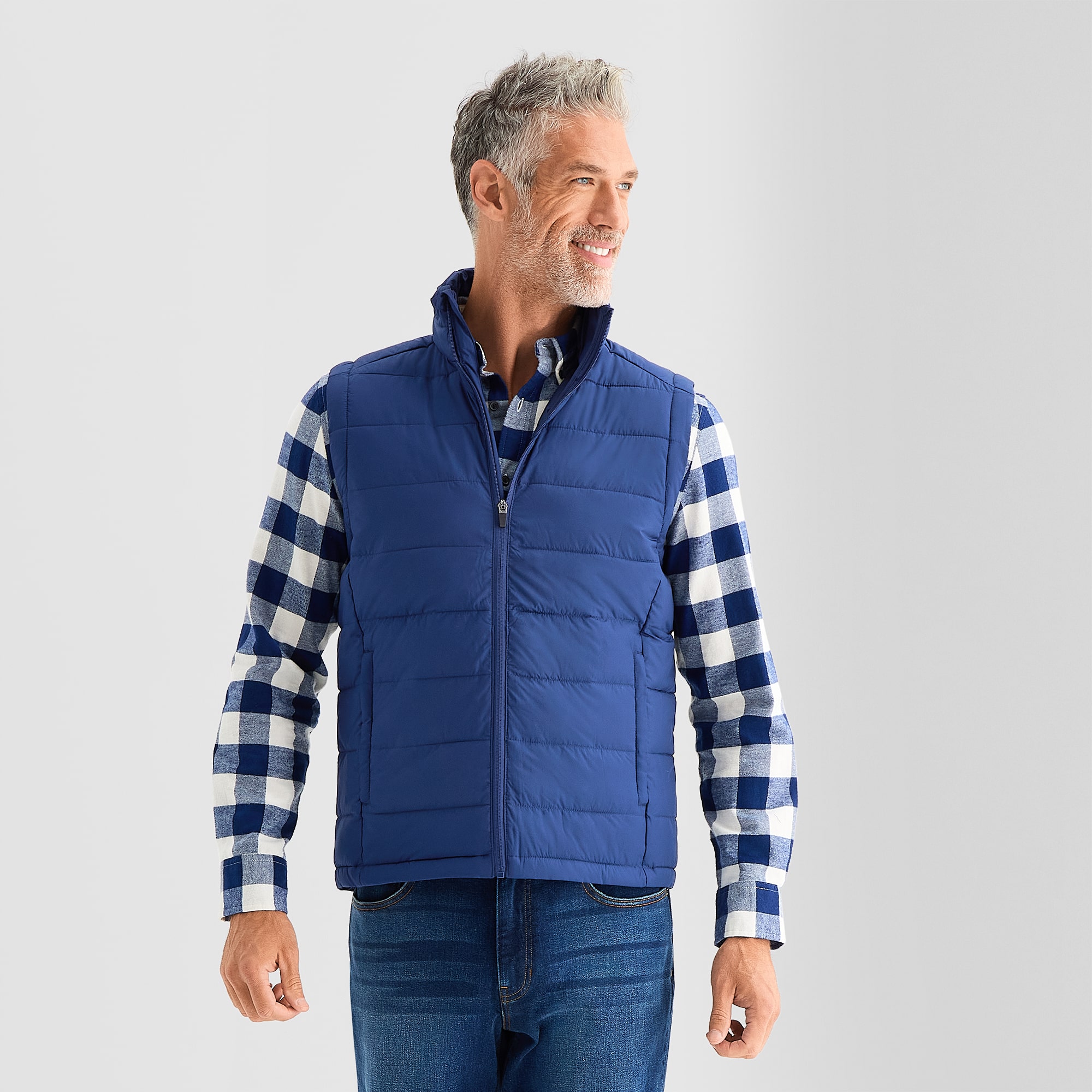 St. John's Bay Mens Packable Midweight Puffer Vest