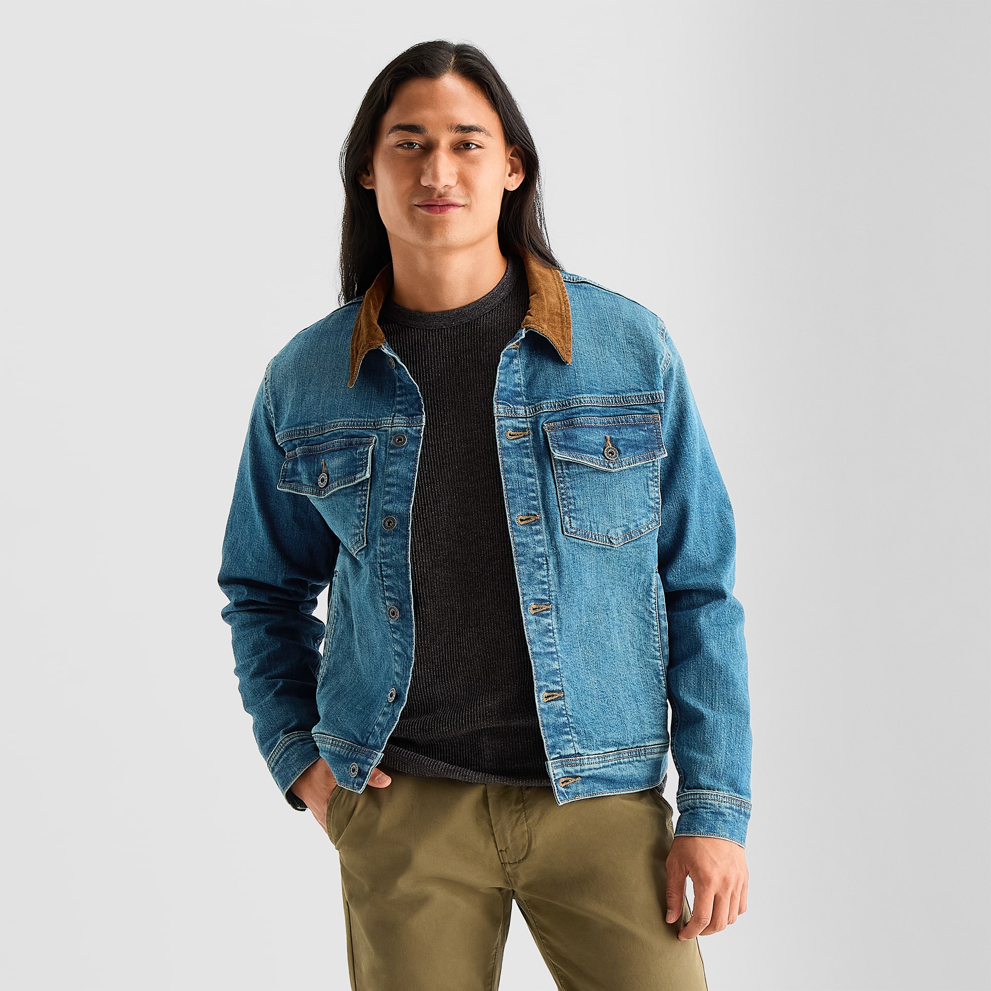 mutual weave Mens Denim Jacket
