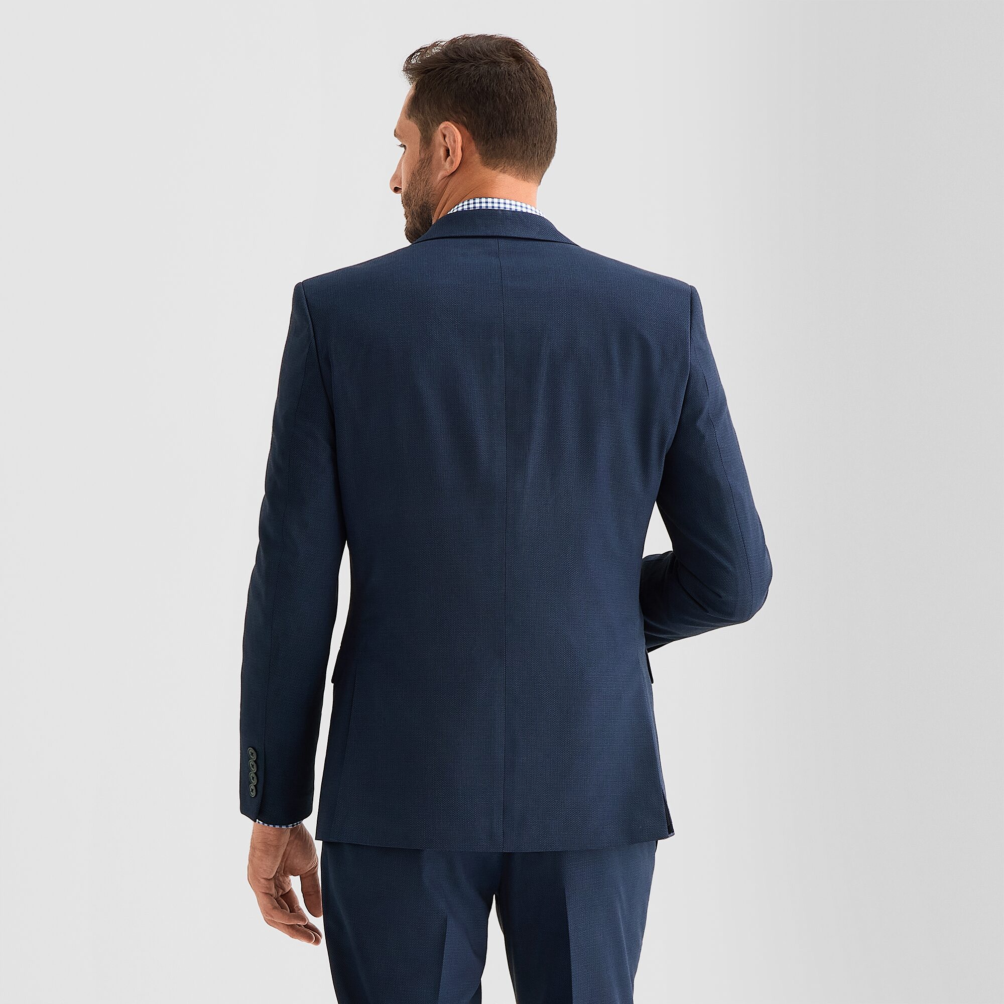 Van Heusen Birdseye Mens Stretch Fabric Modern Fit Suit Jacket