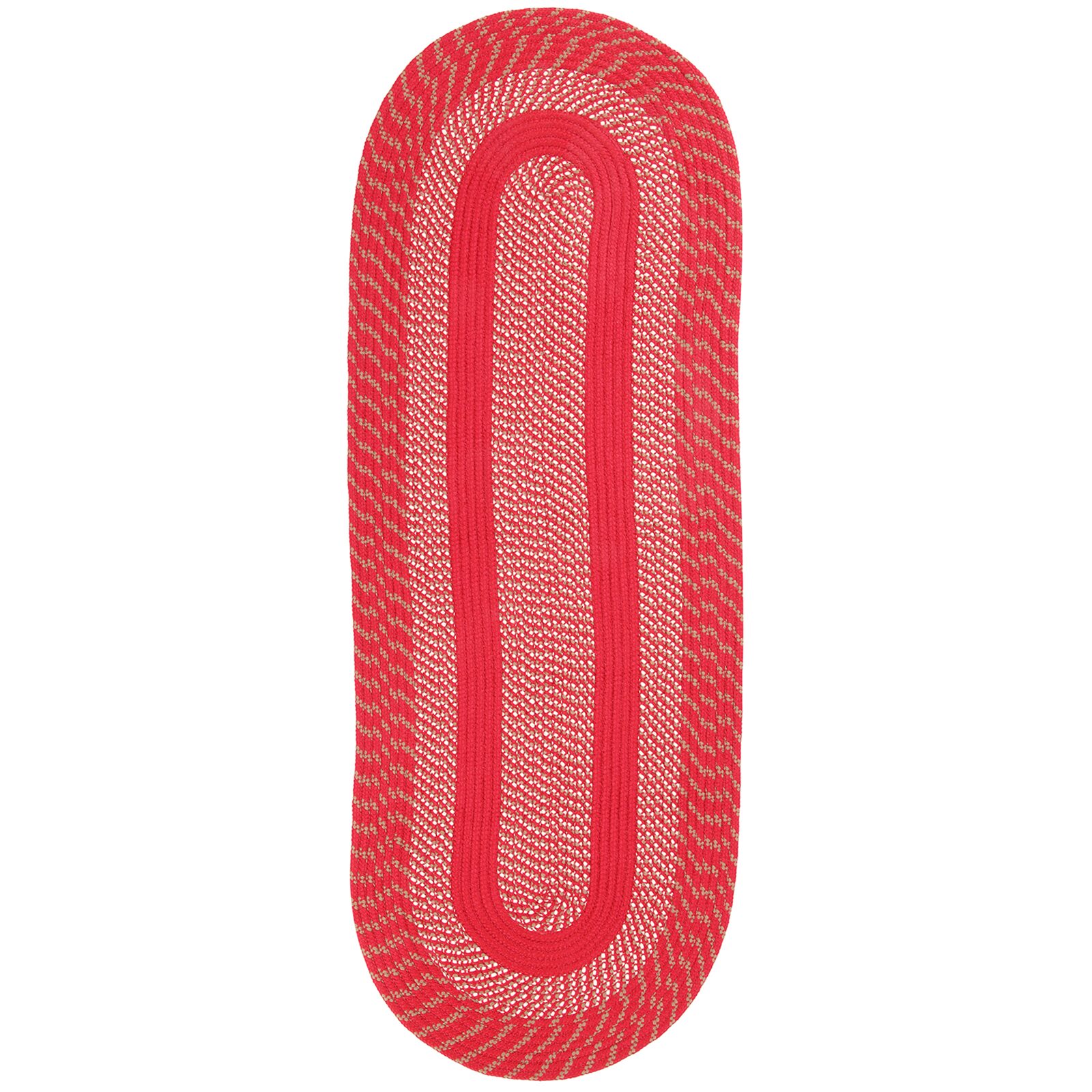 Better Trends Newport Braid Oval Runner Rug