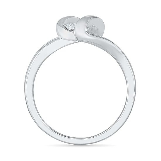 Womens 1/3 CT. T.W. Natural White Diamond 10K Gold Cocktail Ring