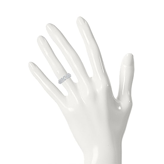 "Mom" Womens 2MM 1/8 CT. T.W. Natural White Diamond 10K Gold Band