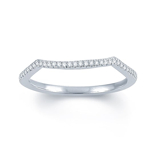 Signature By Modern Bride Womens 1/10 CT. T.W. Natural White Diamond 14K Gold Wedding Band