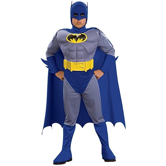 Little & Big Kid Boys Brave & Bold Deluxe Batman DC Comics 3-pc. Costume