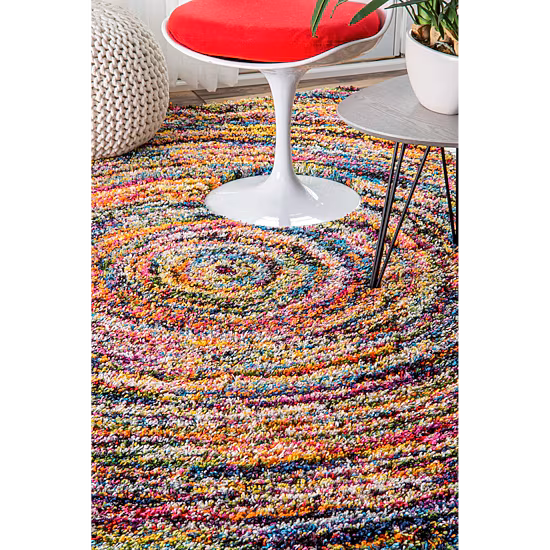 nuLoom Ardelle Swirl Shaggy Rug
