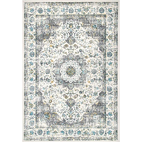 nuLOOM Verona Vintage Persian Area Rug -  5' x 7' 5" Grey