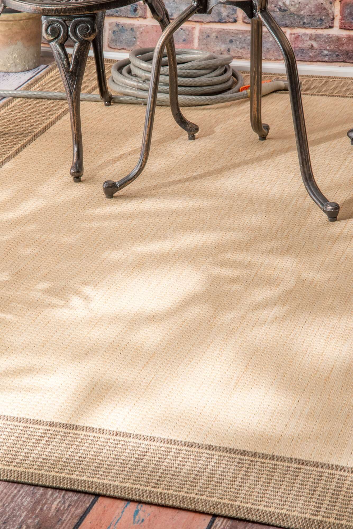 nuLoom Machine Made Outdoor Gris Rug
