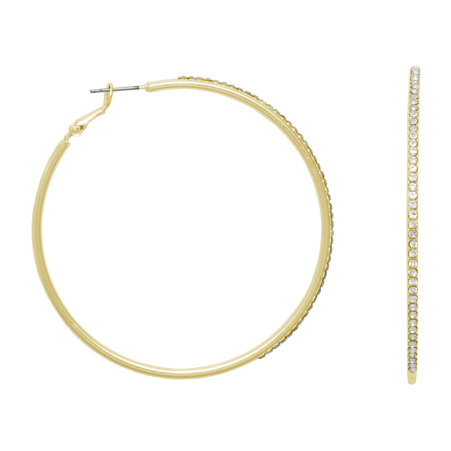Mixit Womens 62mm Hypoallergenic Hoop Earrings