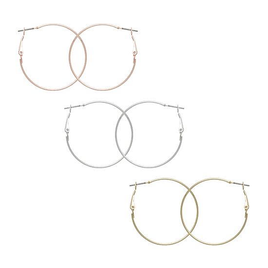 Mixit Womens 3 Pair Earring Set