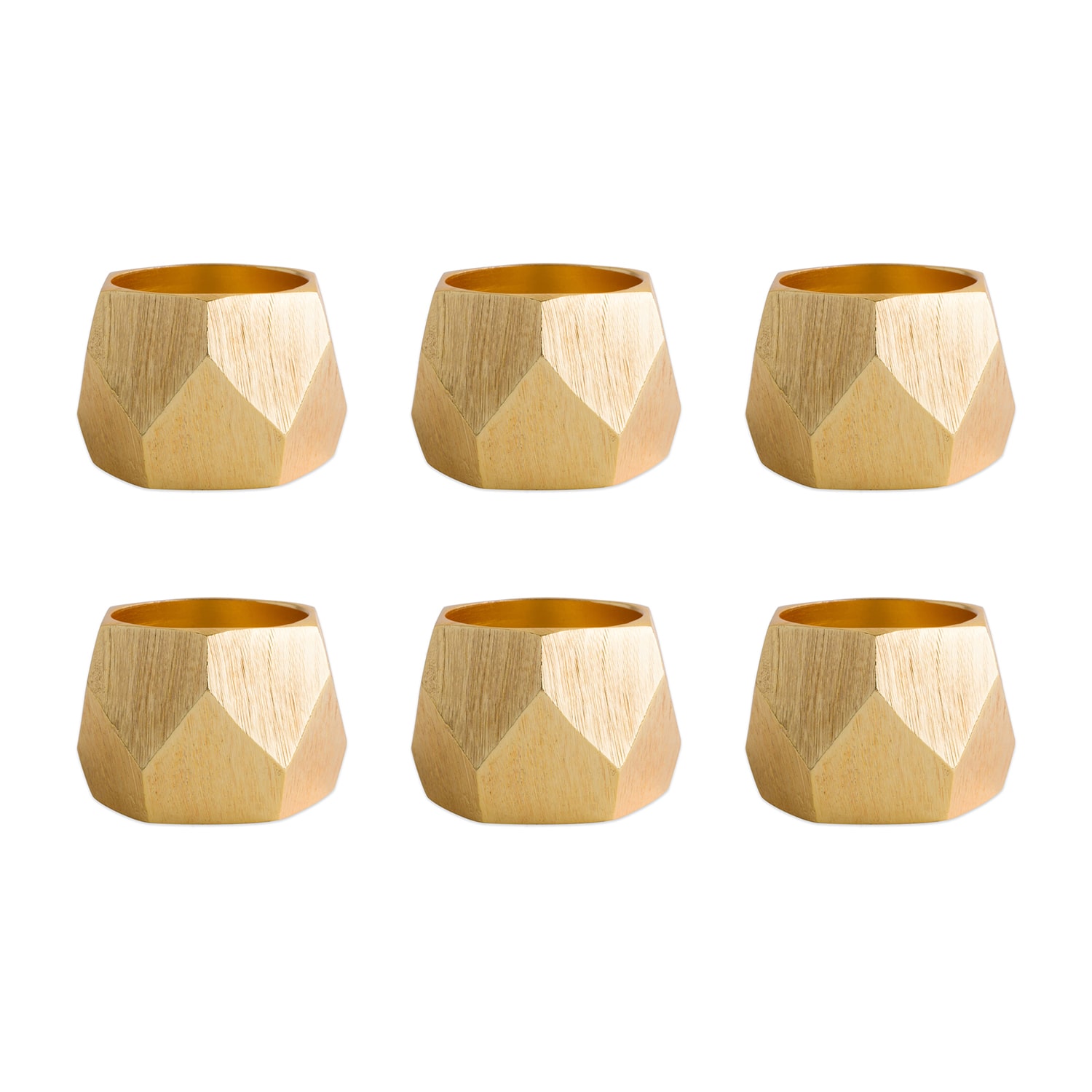 Design Imports Triangle 6-pc. Napkin Rings