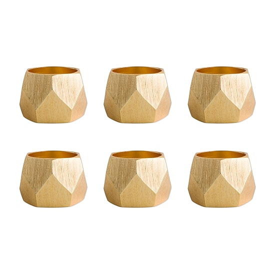 Design Imports Triangle 6-pc. Napkin Rings
