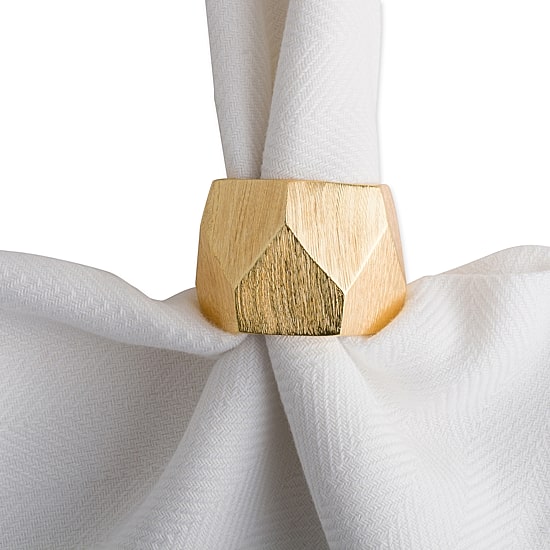 Design Imports Triangle 6-pc. Napkin Rings