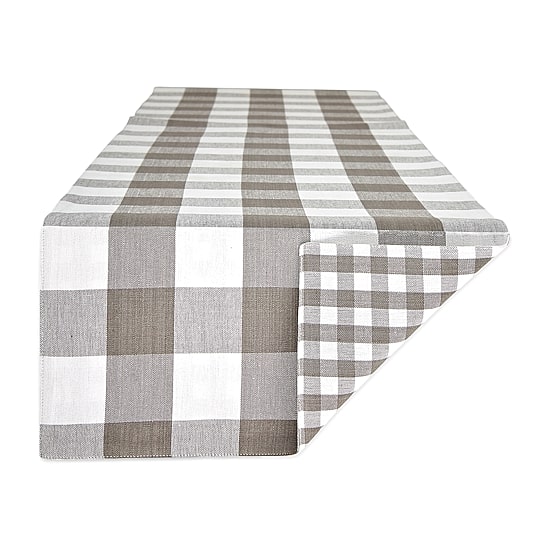 Design Imports Gingham Buffalo Check Table Runner