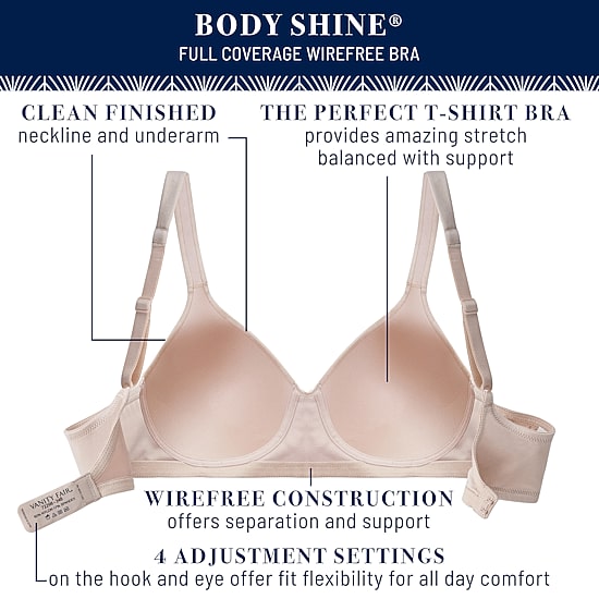 Vanity Fair® Body Shine® T-Shirt Wireless Full Coverage Bra - 72298