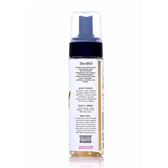 The Doux Bee Girl Collection: Crazy Sexy Curl Honey Setting Foam Hair Mousse