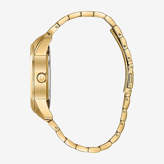 Bulova Classic Mens Automatic Gold Tone Stainless Steel Bracelet Watch 97a132