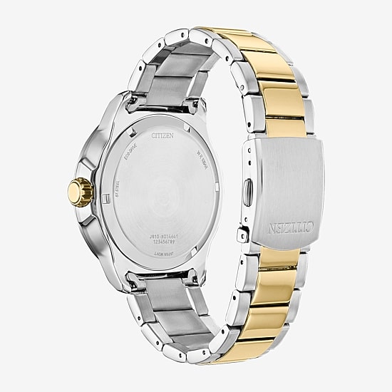 Citizen Weekender Mens Two Tone Stainless Steel Bracelet Watch Aw1706-52e