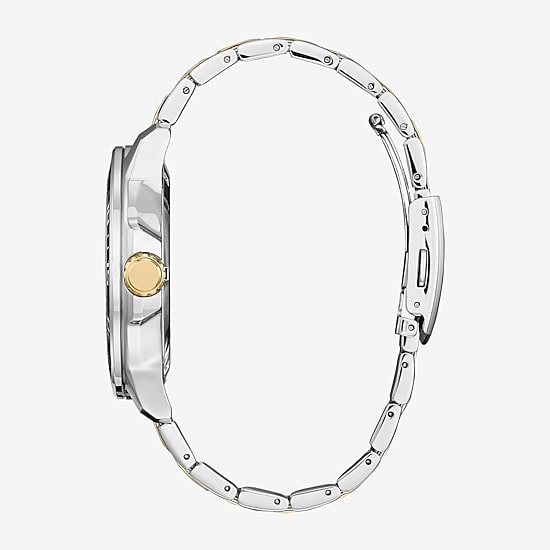 Citizen Weekender Mens Two Tone Stainless Steel Bracelet Watch Aw1706-52e