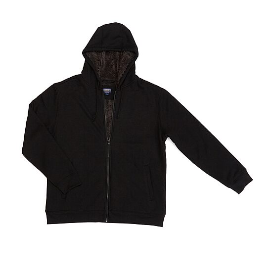 Smiths Workwear Sherpa Thermal Knit Mens Hooded Midweight Big and Tall Bomber Jacket