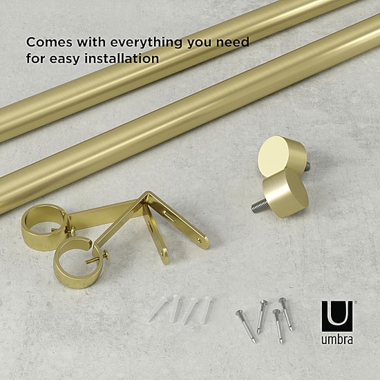 Umbra® Cappa 1" Adjustable Curtain Rod
