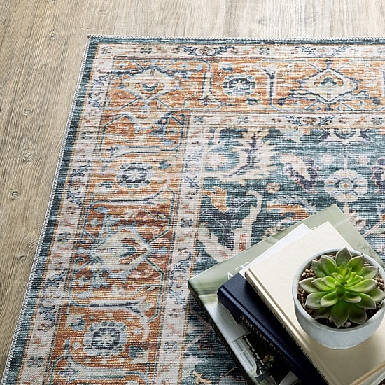 Covington Home Chelsea Distressed Oriental Washable 2'X8' Indoor Rectangular Runner