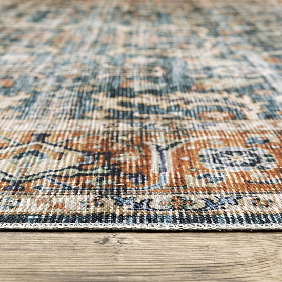 Covington Home Chelsea Distressed Oriental Washable 2'X8' Indoor Rectangular Runner
