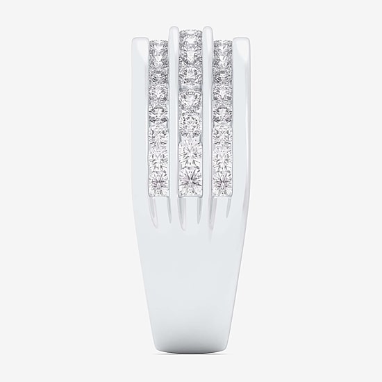 (G-H / Vs1-Vs2) Womens 1 CT. T.W. Lab Grown White Diamond 10K Gold Anniversary Band