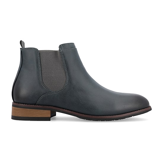 Vance Co Mens Landon Stacked Heel Chelsea Boots