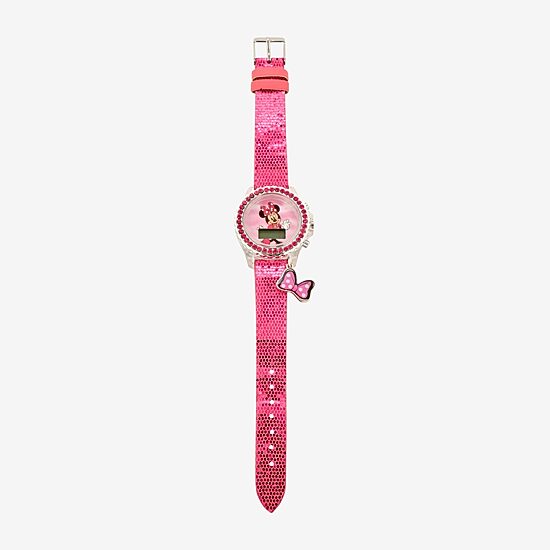 Disney Minnie Mouse Girls Digital Multicolor Strap Watch Mnh4096jc