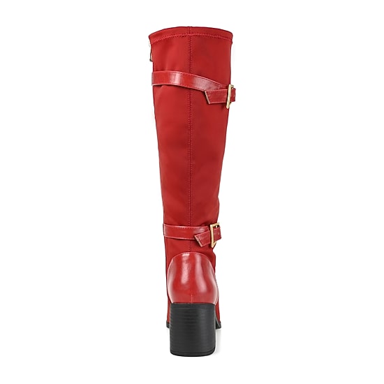 Journee Collection Womens Gaibree Stacked Heel Riding Boots