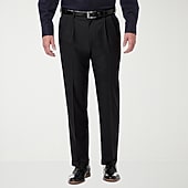 Haggar Premium Comfort Mens Cuffed Classic Fit Dress Pleated Pant