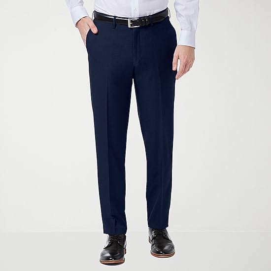 Haggar Premium Comfort Mens Slim Fit Dress Flat Front Pant