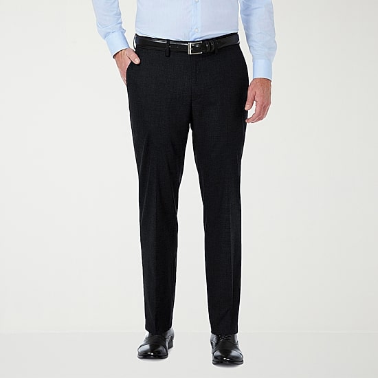 Haggar JMH Tailored Premium Stretch Mens Stretch Fabric Modern Fit Flat Front Suit Pant