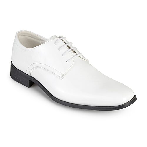 Vance Co. Men's Wide Width Cole Dress Shoe - White - Size 7