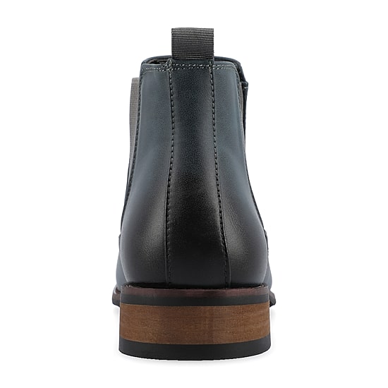Vance Co Mens Landon Stacked Heel Chelsea Boots