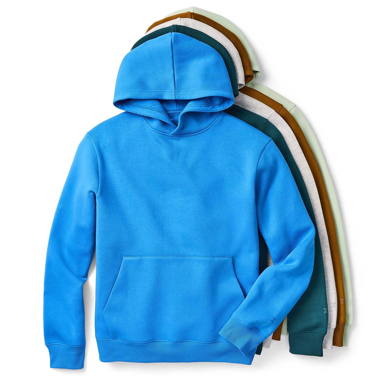 Xersion Cotton Fleece Mens Long Sleeve Moisture Wicking Active Hoodie