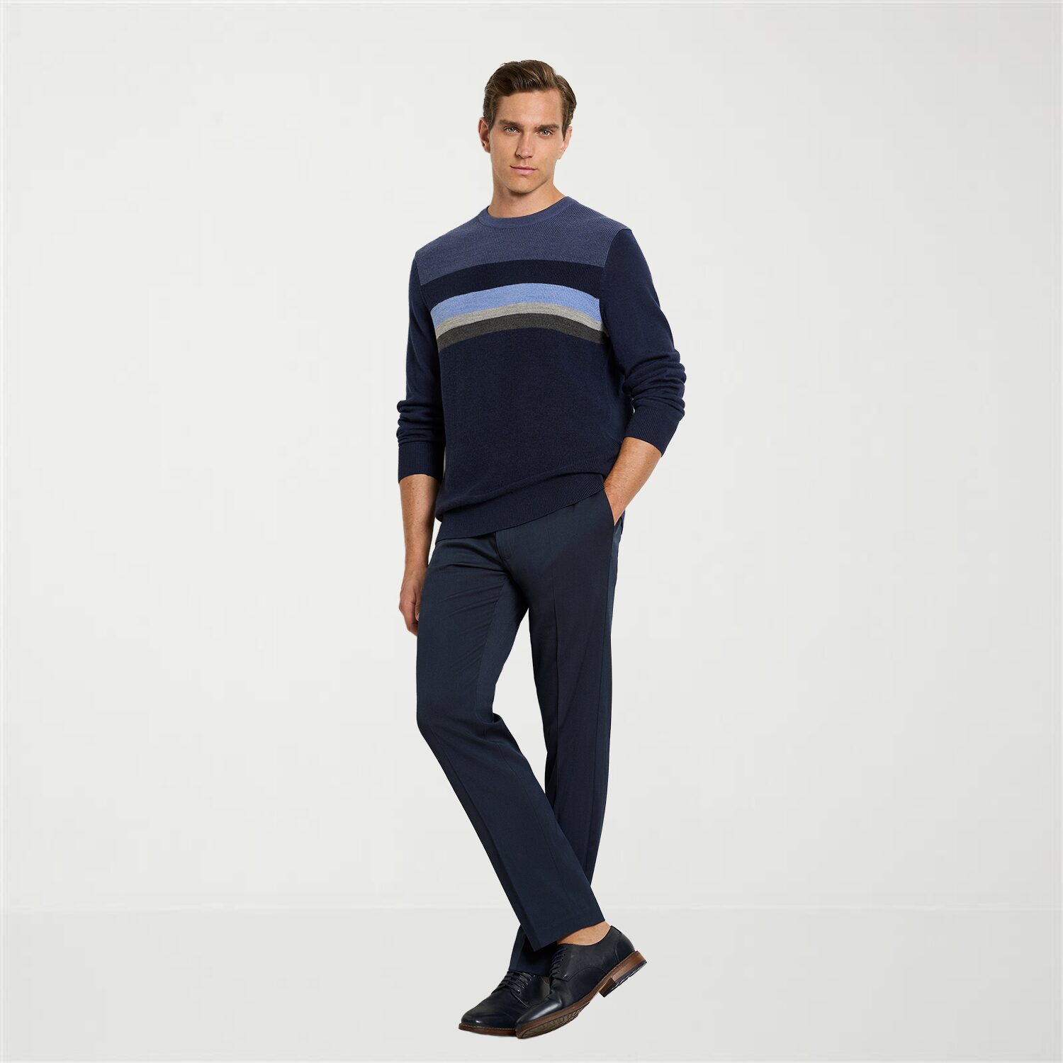 Van Heusen Essential Mens Crew Neck Long Sleeve Pullover Sweater
