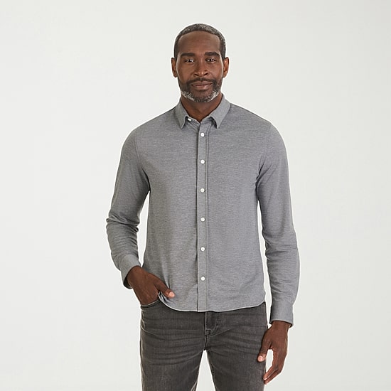 Van Heusen Mens Long Sleeve Classic Fit Button-Down Shirt