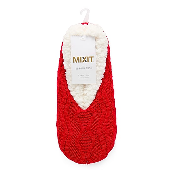 Mixit Cozy Womens 1 Pair Slipper Socks
