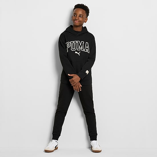 PUMA Big Kid Boys Long Sleeve Fleece Active Hoodie