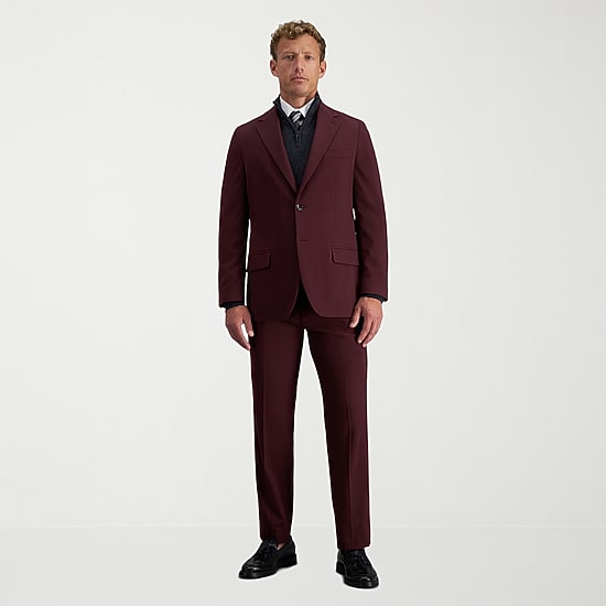 Haggar JMH Tailored Diamond Weave Mens Stretch Fabric Modern Fit Flat Front Suit Pant