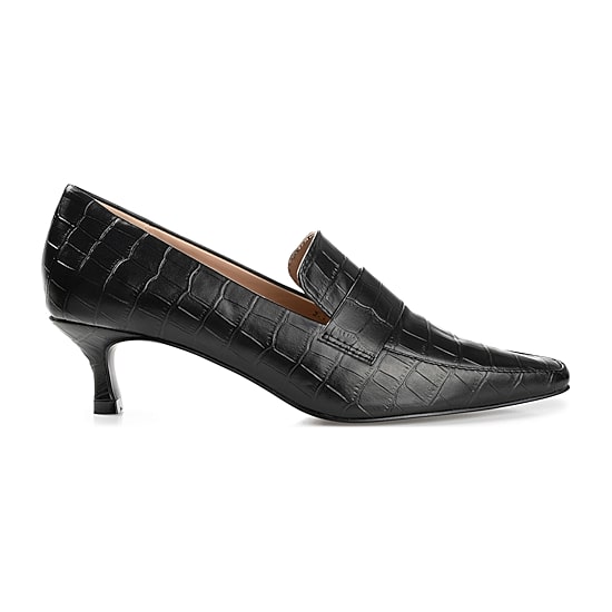 Journee Collection Celina Womens Square Closed Toe Kitten Heel Pumps